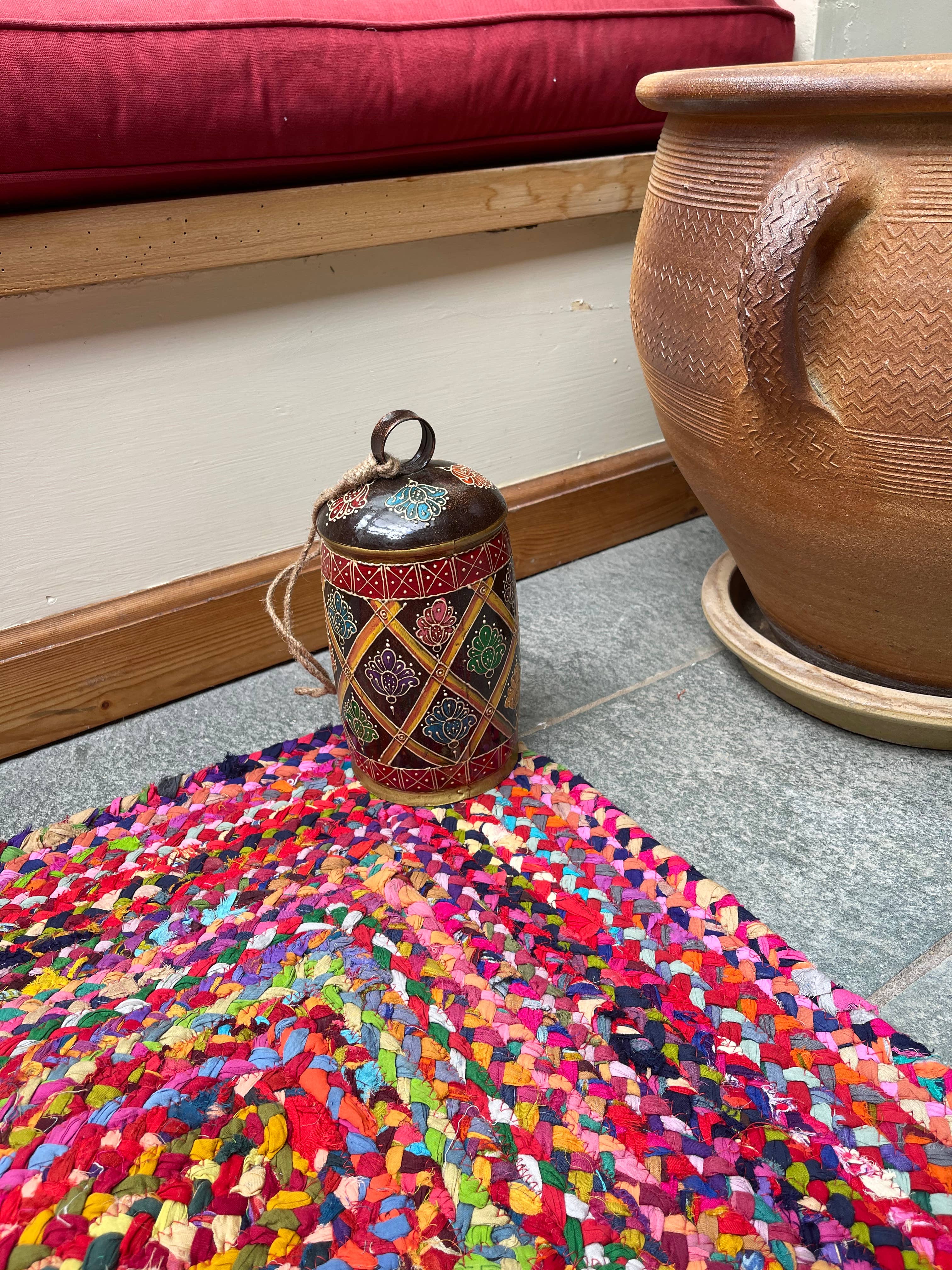 Second Nature Online – wholesale Area rug – SUNDAR Multi Color Area Rug Braided with Recycled Fabric2