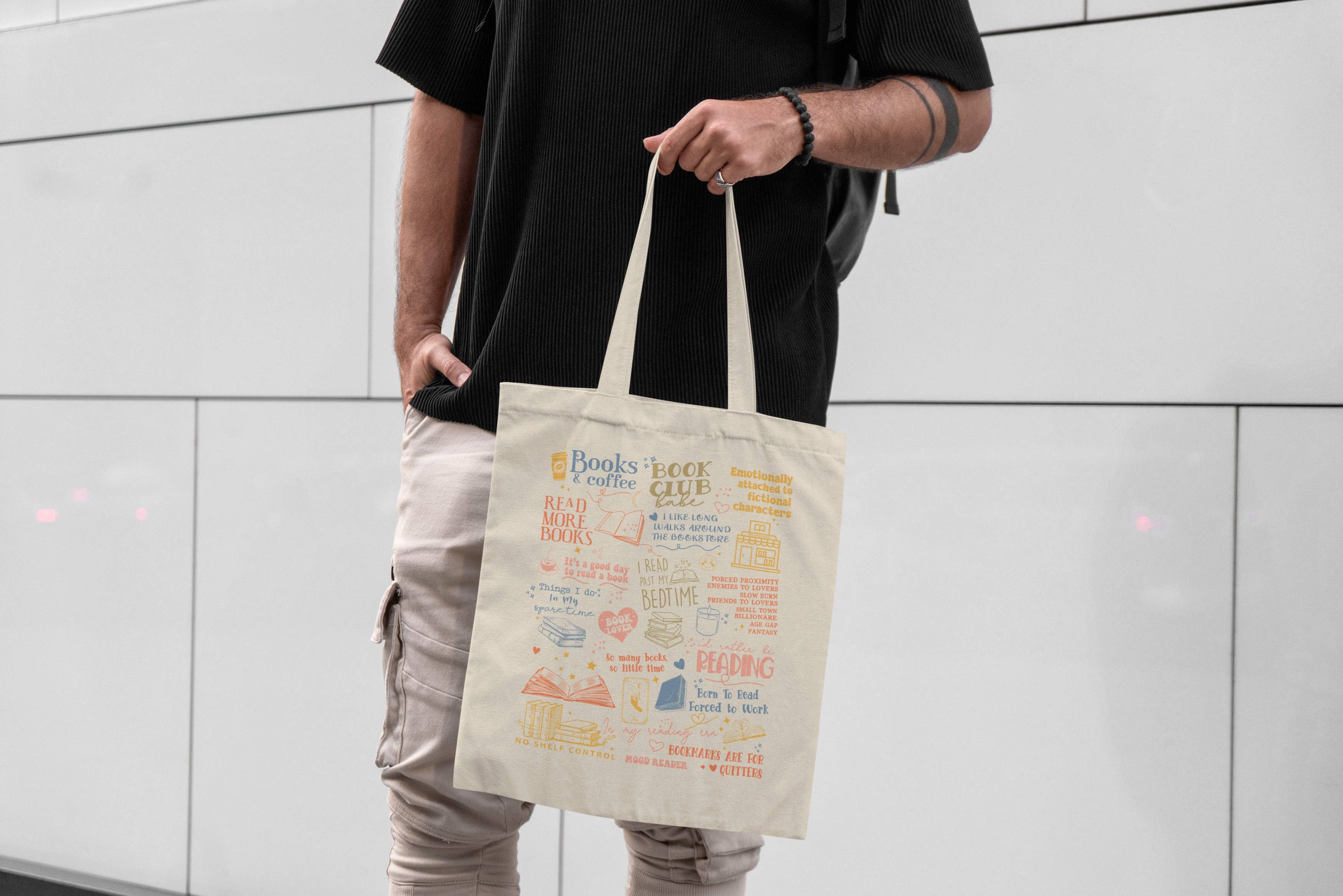 MagicMerchEmporium - Vendita all'ingrosso Borsa tote - Unisex - Borsa "Mi Piacciono i Miei Libri Piccanti"4