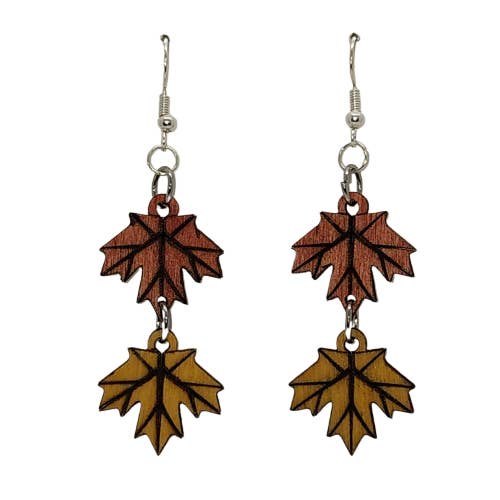 Esdoorn bladeren voor wholesale door Al Wood Earrings