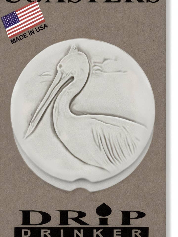 Pelican Car Coasters for wholesale by McCarter Coasters