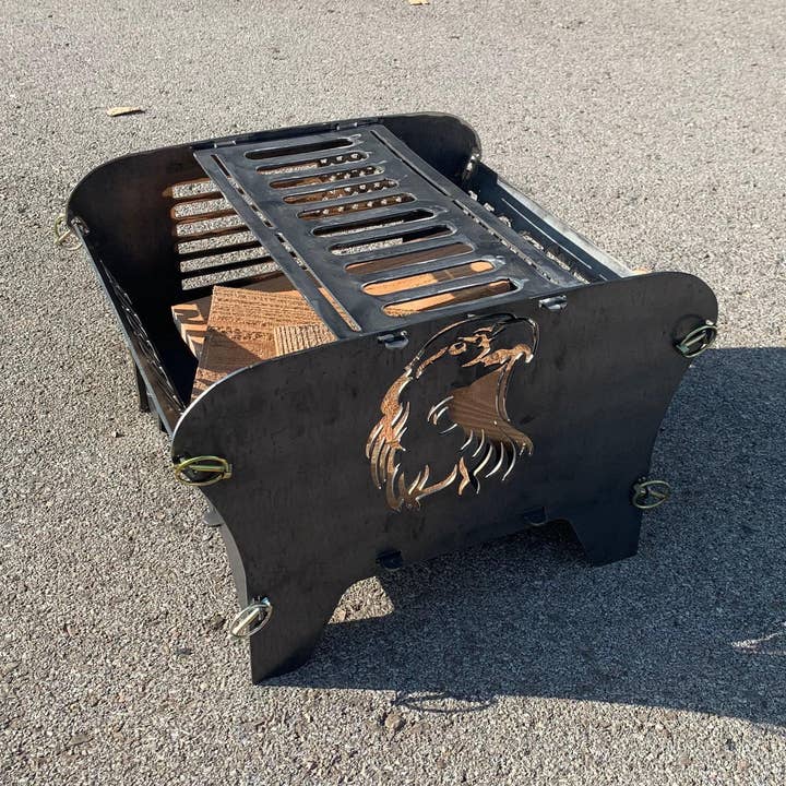 The Freedom Fire Pit / BBQ Grill for wholesale by Nashville Metal Art®