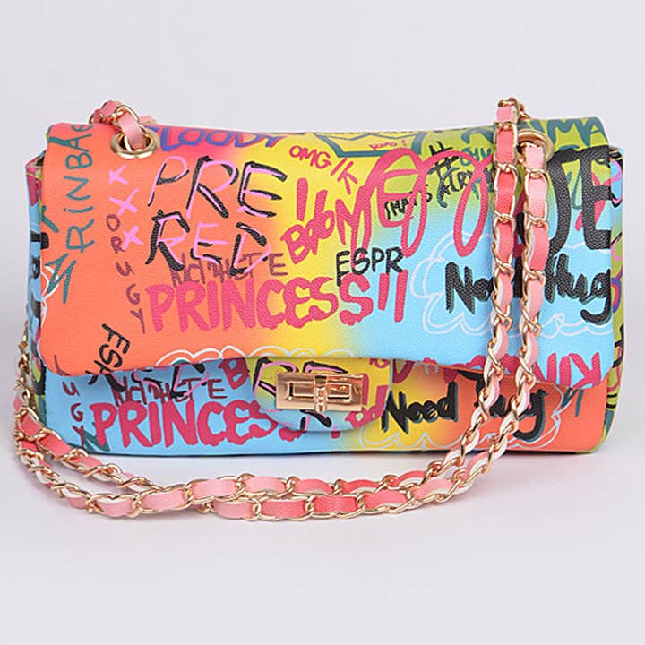 3AM BY H&D ACCESSORIES - Wholesale Clutch Bag - Women's - Graffiti Gradiating Clutch