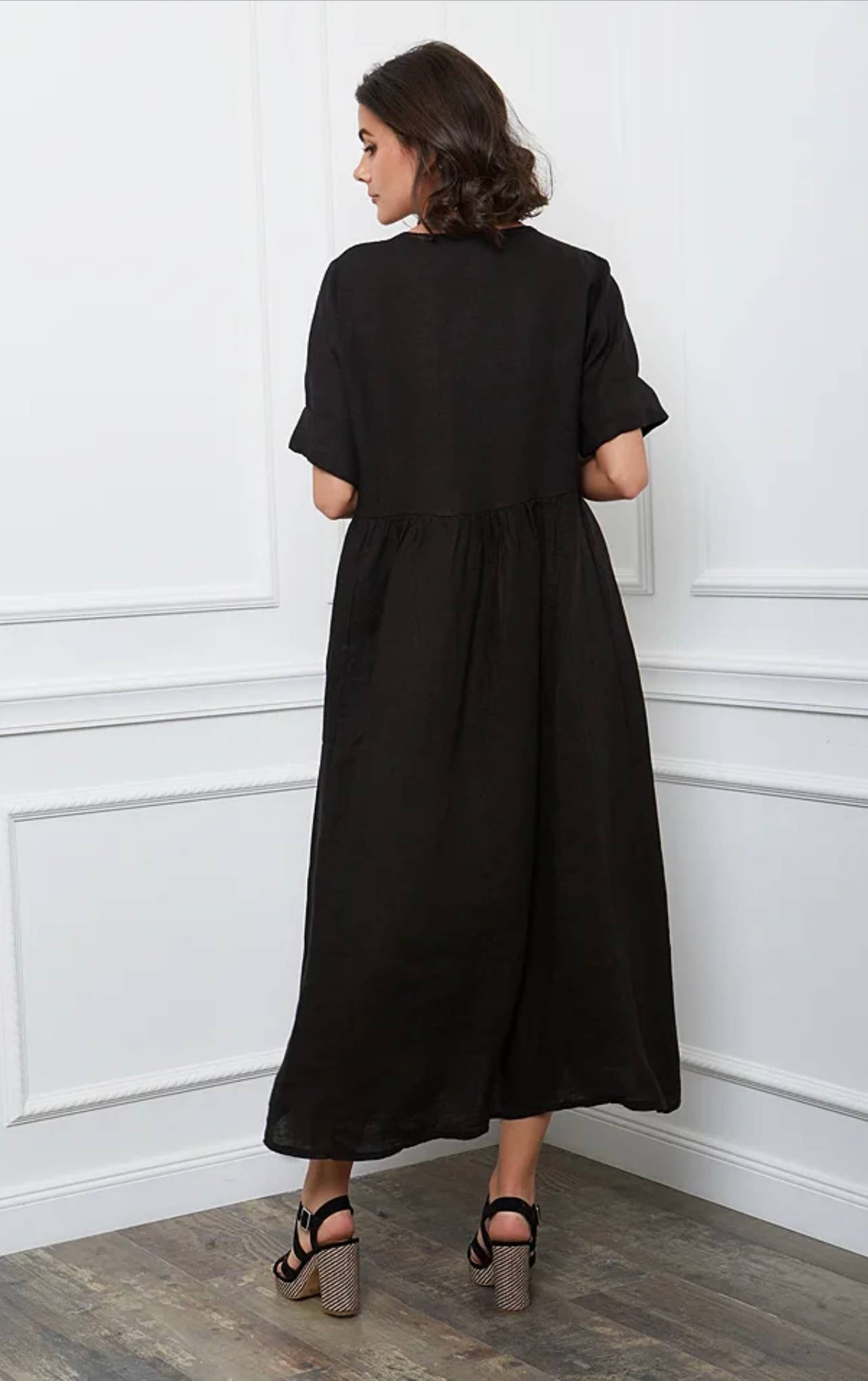 LÉA & LUC - Wholesale Dress - Women's - Long dress in 100% linen REF.714854