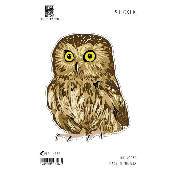 RBI-30 Sägekauz-Aufkleber für den Großhandel von Rigel Paper