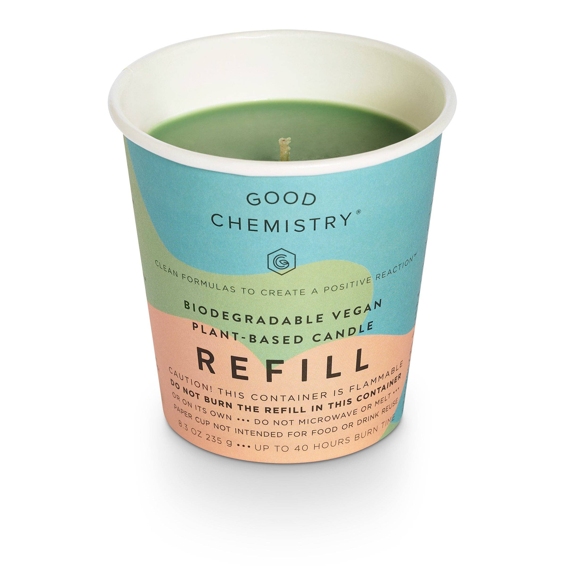 Good Chemistry - Wholesale Jar/Filled Candle - Sandalwood + Smile Biodegradable Candle Refill4