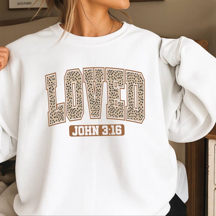 Loved John 3:16 Valentine’s Day Sweatshirt | Gildan Brand for wholesale by Shoppe SHC