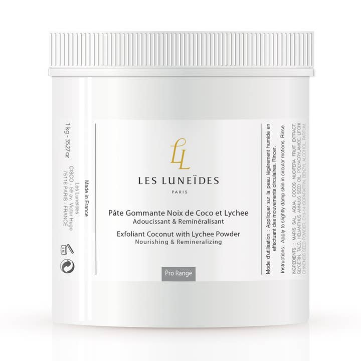 Coconut & Lychee scrubpasta voor wholesale door LES LUNEÏDES