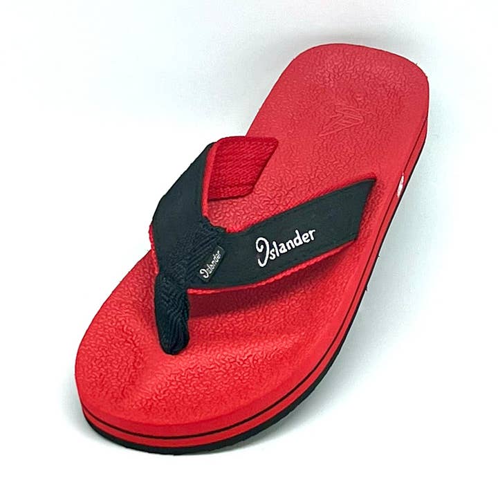 Classic Original Sandals (Flip Flops) - Red Black for wholesale by Islander Footwear & Apparel