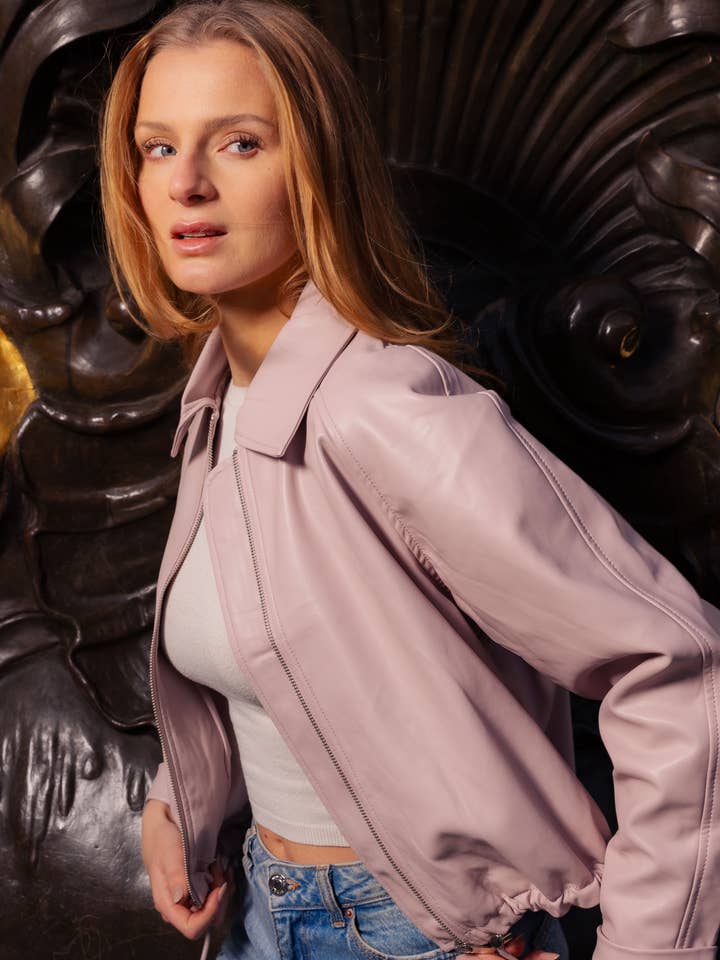 FAUX LEATHER JACKET for wholesale by KZELL PARIS