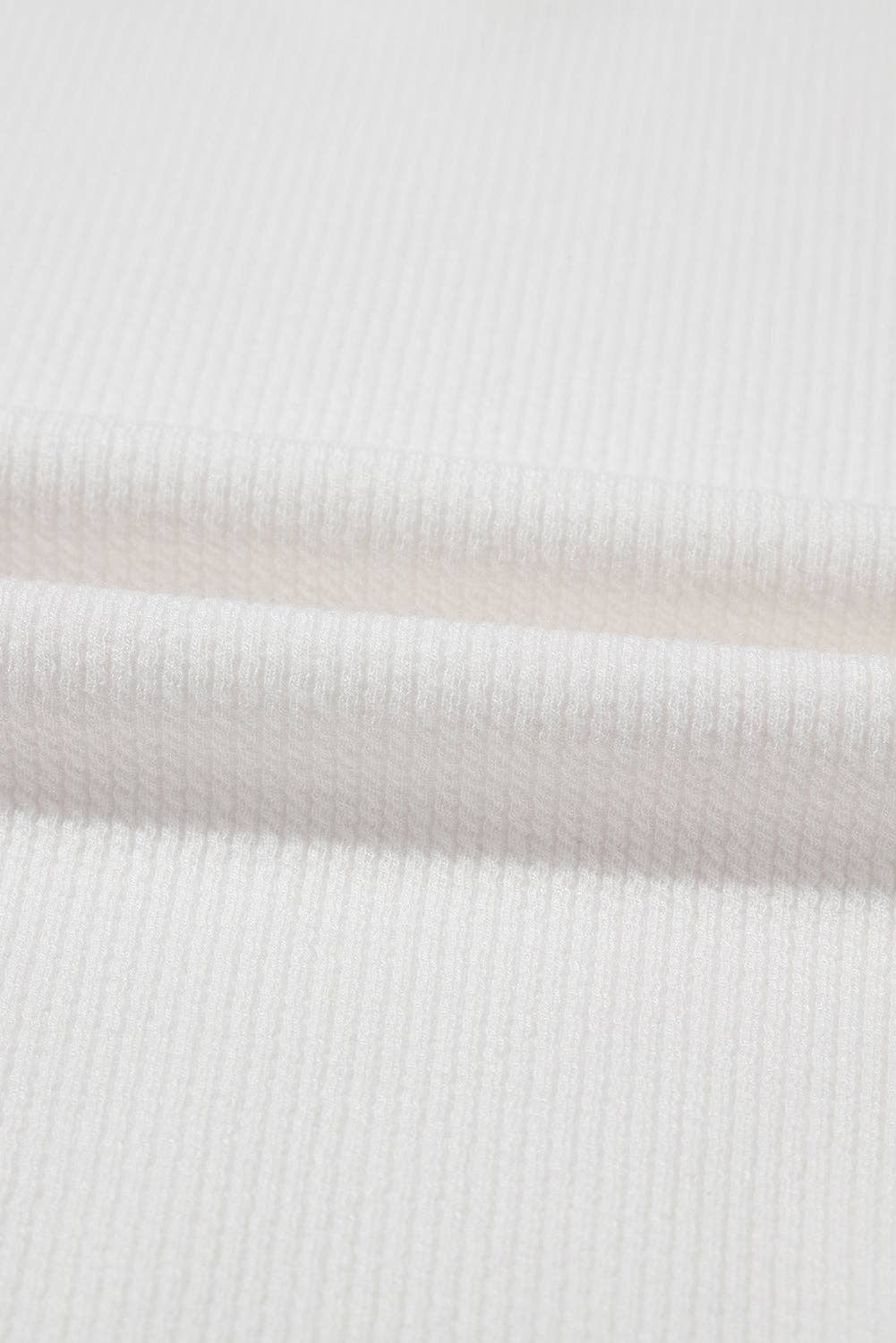 Blanco Top de cuello redondo con mangas largas de venta al por mayor en Faire8