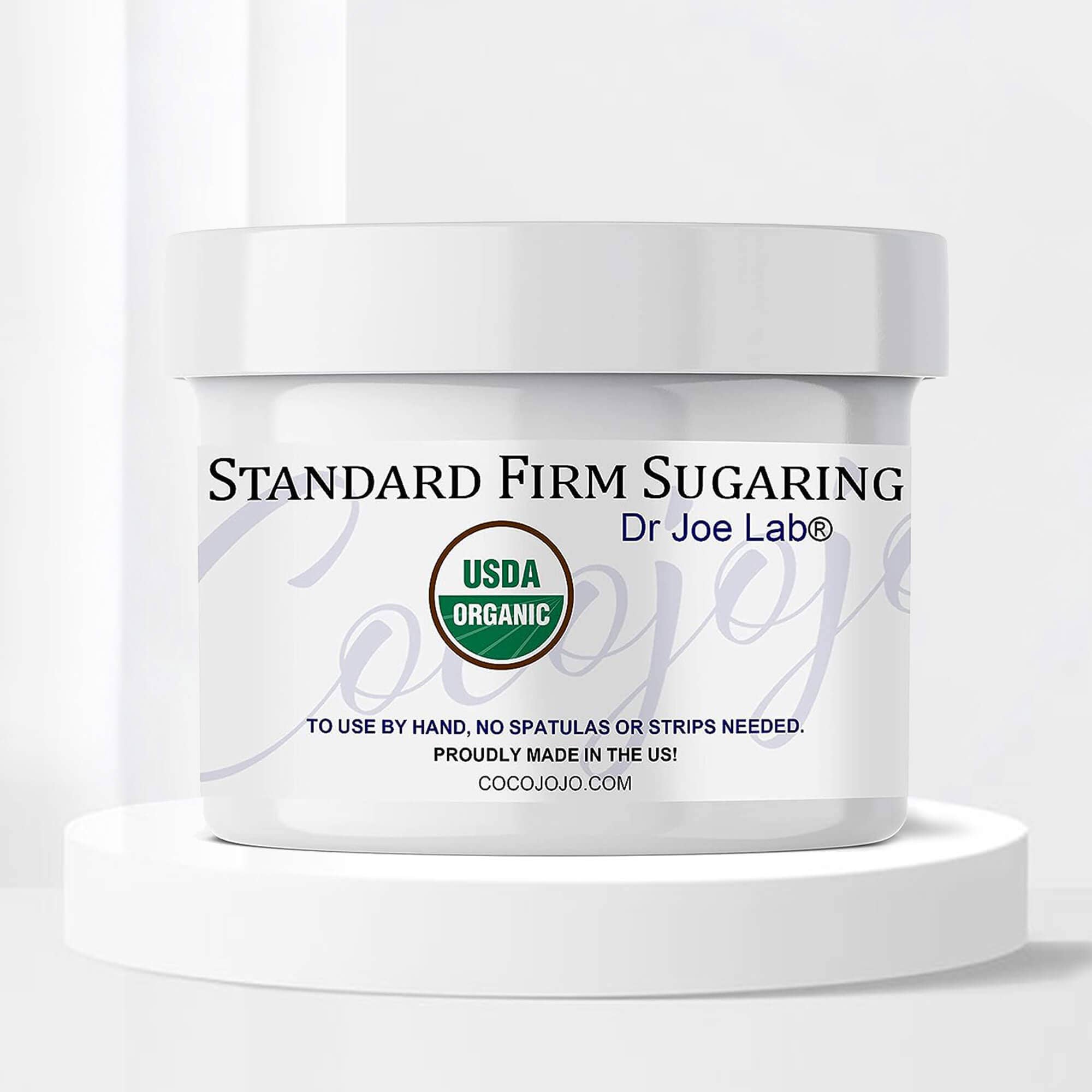 Coco jojo - Vendita all'ingrosso Prodotto per la depilazione - Cera depilatoria a zucchero ferma (227 g) - Certificata biologica USDA2