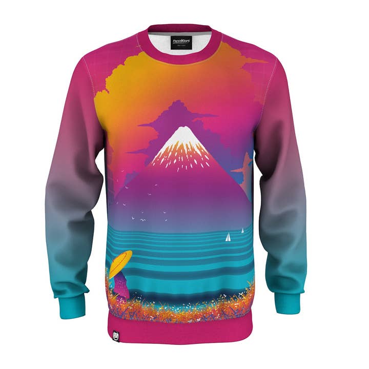 Cyber Fuji Sweatshirt for wholesale by FreshHoods
