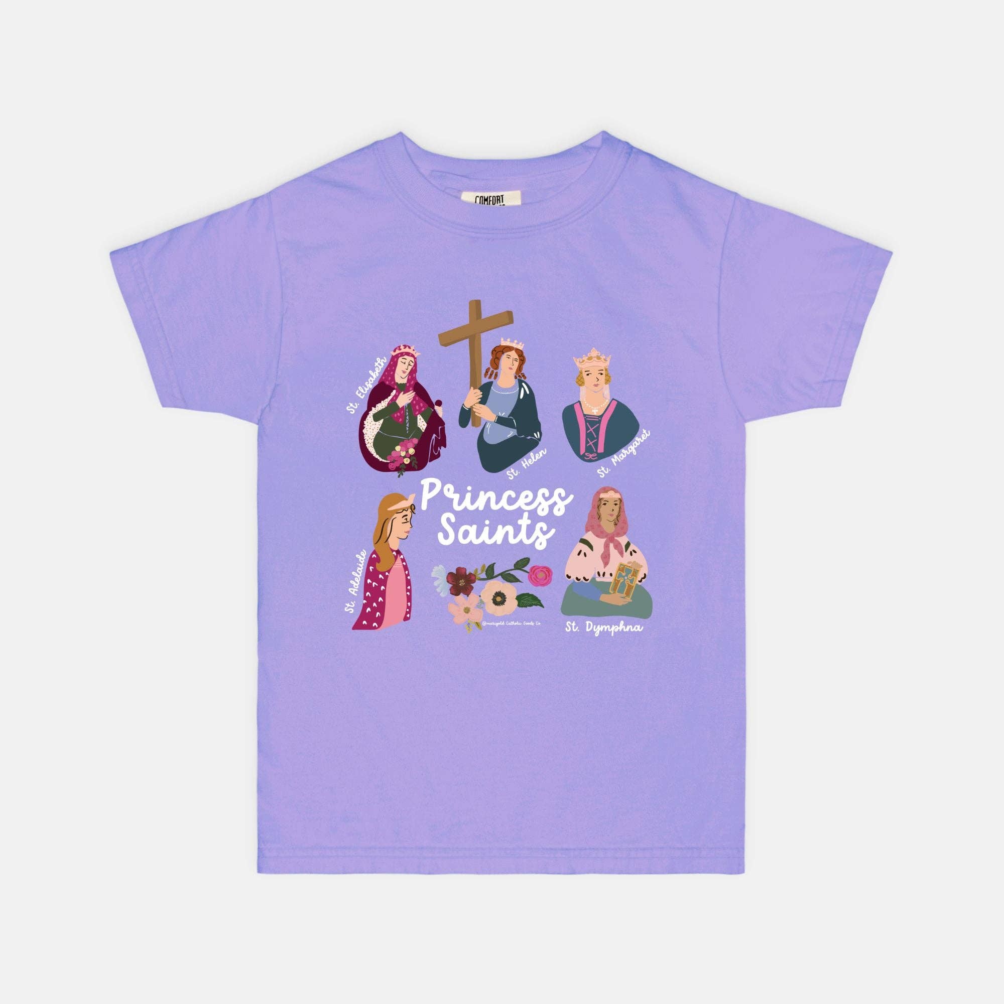 Violet Princess Saints Youth Tee for wholesale on Faire0