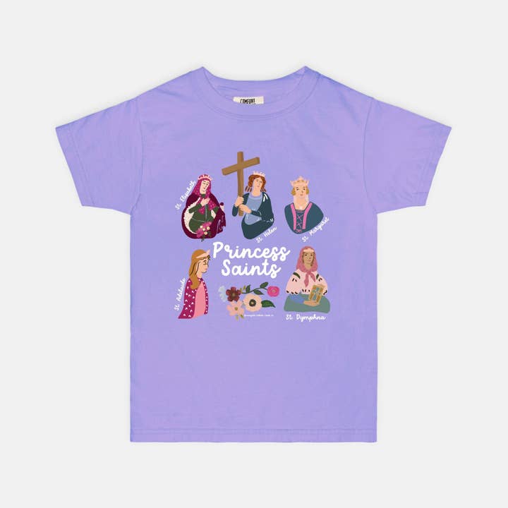 Violet Princess Saints Youth Tee for wholesale on Faire