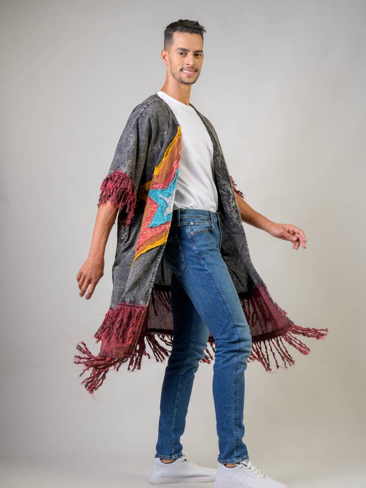 Rhea - Wholesale Kimono - Women's - Rhea Cotton Fringe Duster6