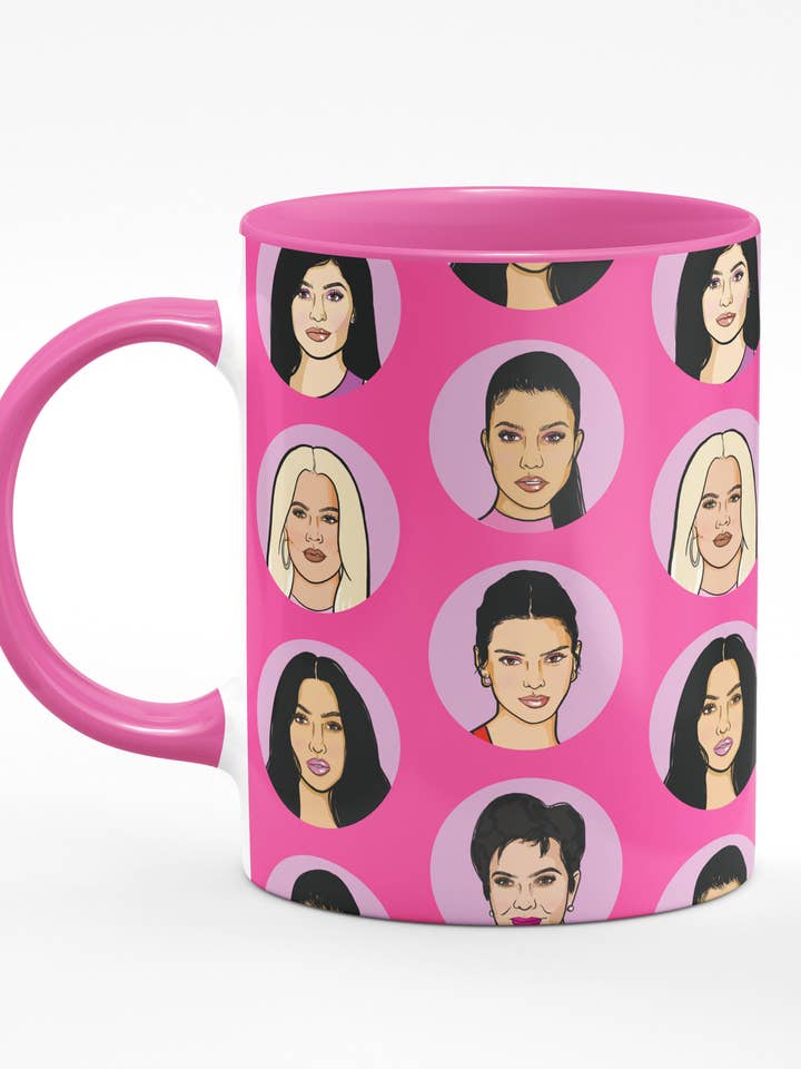 Kardashian Pink Mug for wholesale by Studio Soph (We Pay Your Import Fees - We Ship DDP)