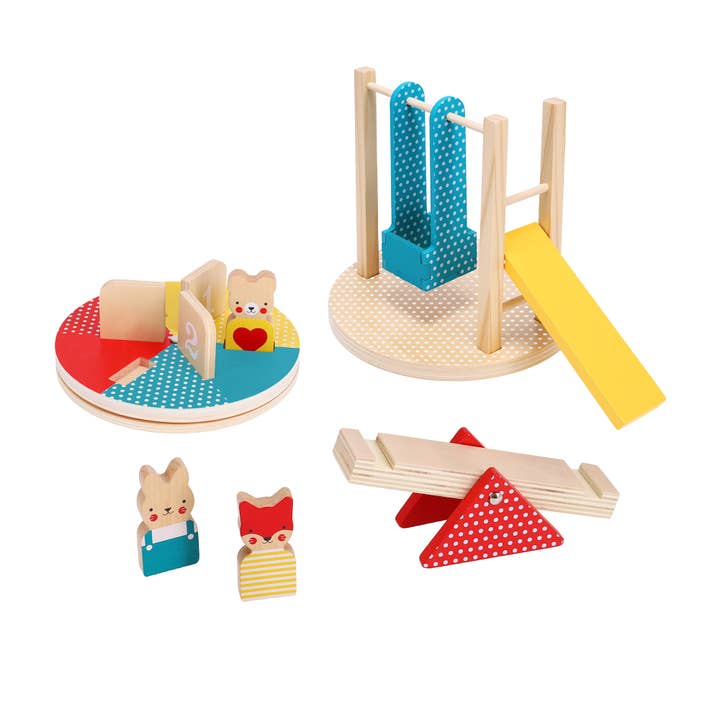At the Park Wooden Play Set for wholesale by Petit Collage
