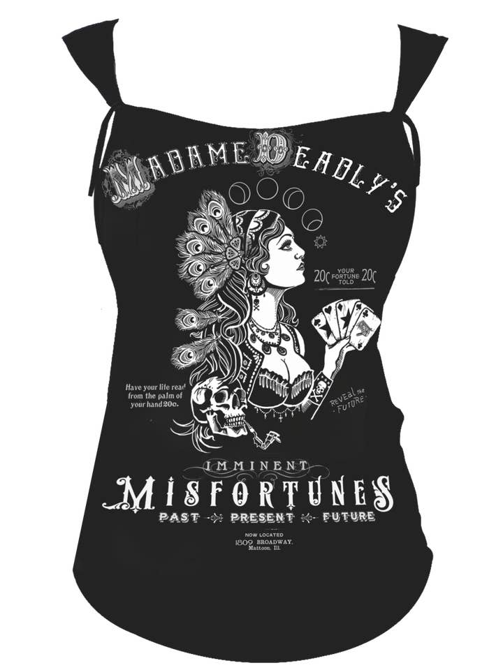 Se7en Deadly - Vente T-shirt à imprimés – femme - T-shirt Misfortune Teller Rocker