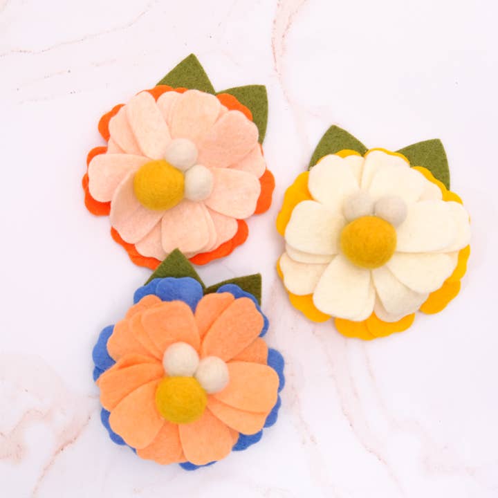 'Flourish' Corsage - Dog Collar Flower (3 Color Variations) for wholesale by Mimi Green