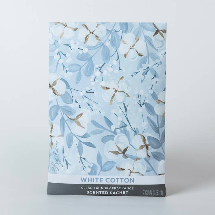 Fresh Scents | White Cotton Sachets for wholesale by The Willowbrook Company