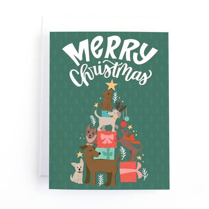 Dog Christmas Card voor wholesale door Pedaller Designs