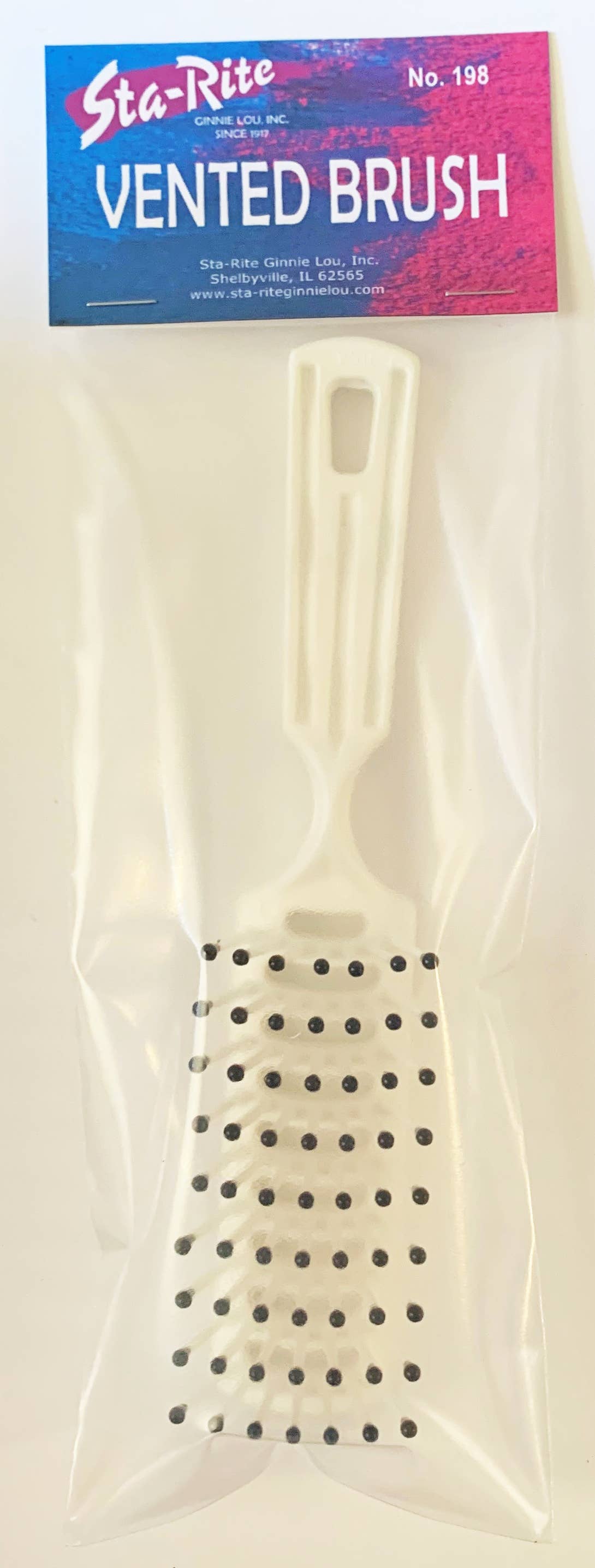 Sta-Rite Ginnie Lou - Wholesale Hair Brush/Comb - Vented Brush (7 1/4")1