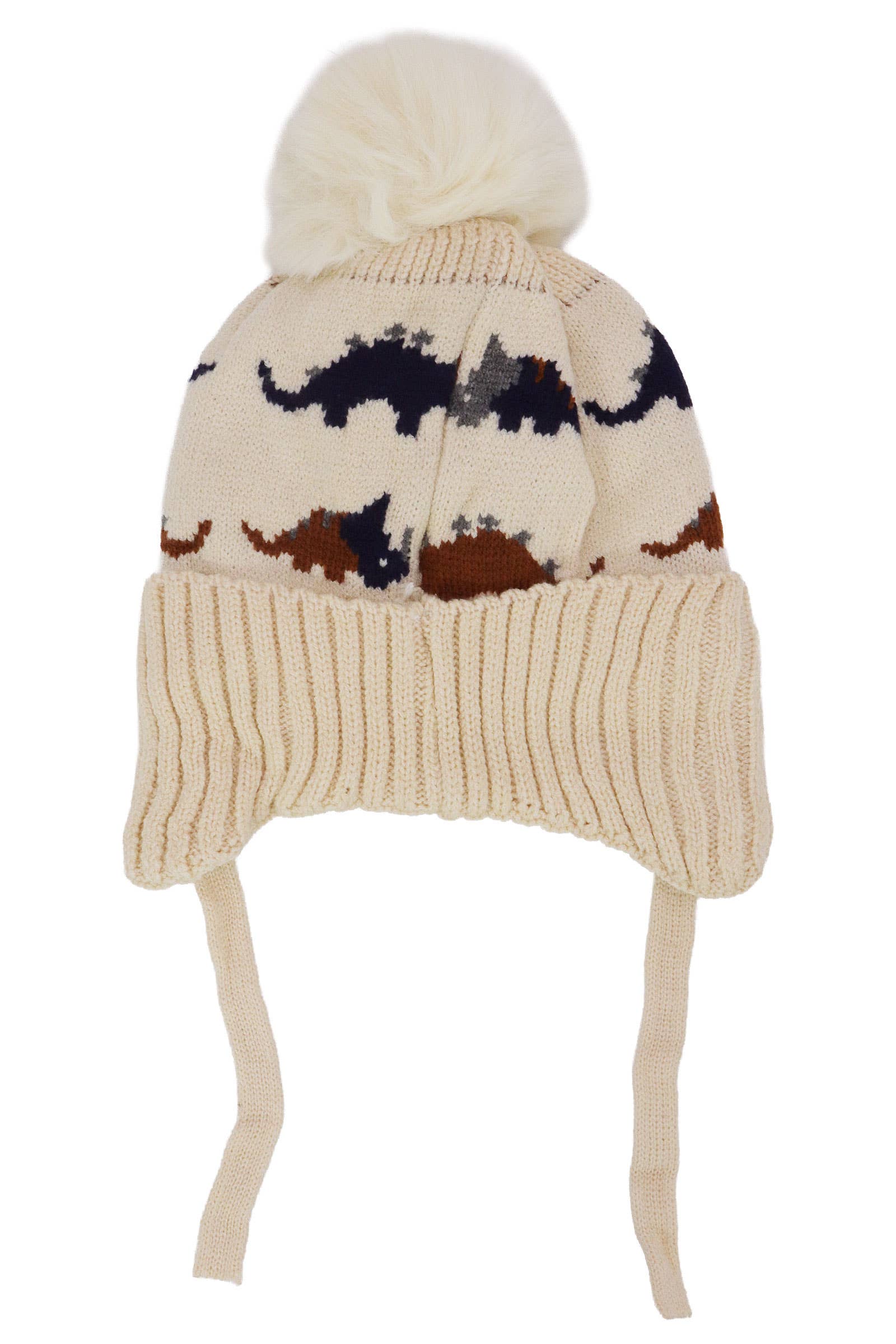 ASSORTED Kids Dinosaur Ear Cover Chin Strap Beanie for wholesale on Faire6