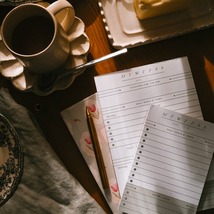 Flower Heads - Wholesale Notepad - Petite Daily Notepad | Pocket Checklist | Daily Goals1