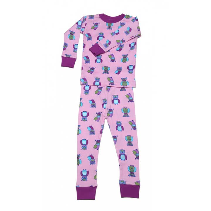 New Jammies - Venta al por mayor Conjunto de pijama - Niños - Pijamas orgánicas de búhos sabios
