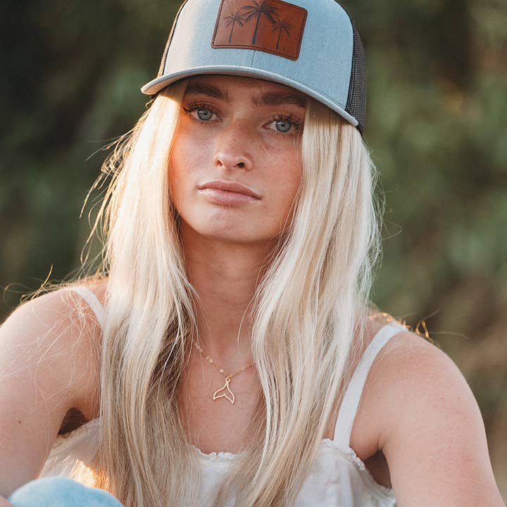 K'Lani hair tie bracelets - Wholesale Trucker Hat - Women's - K'lani Trucker Hat - Black/Grey 3 Palms