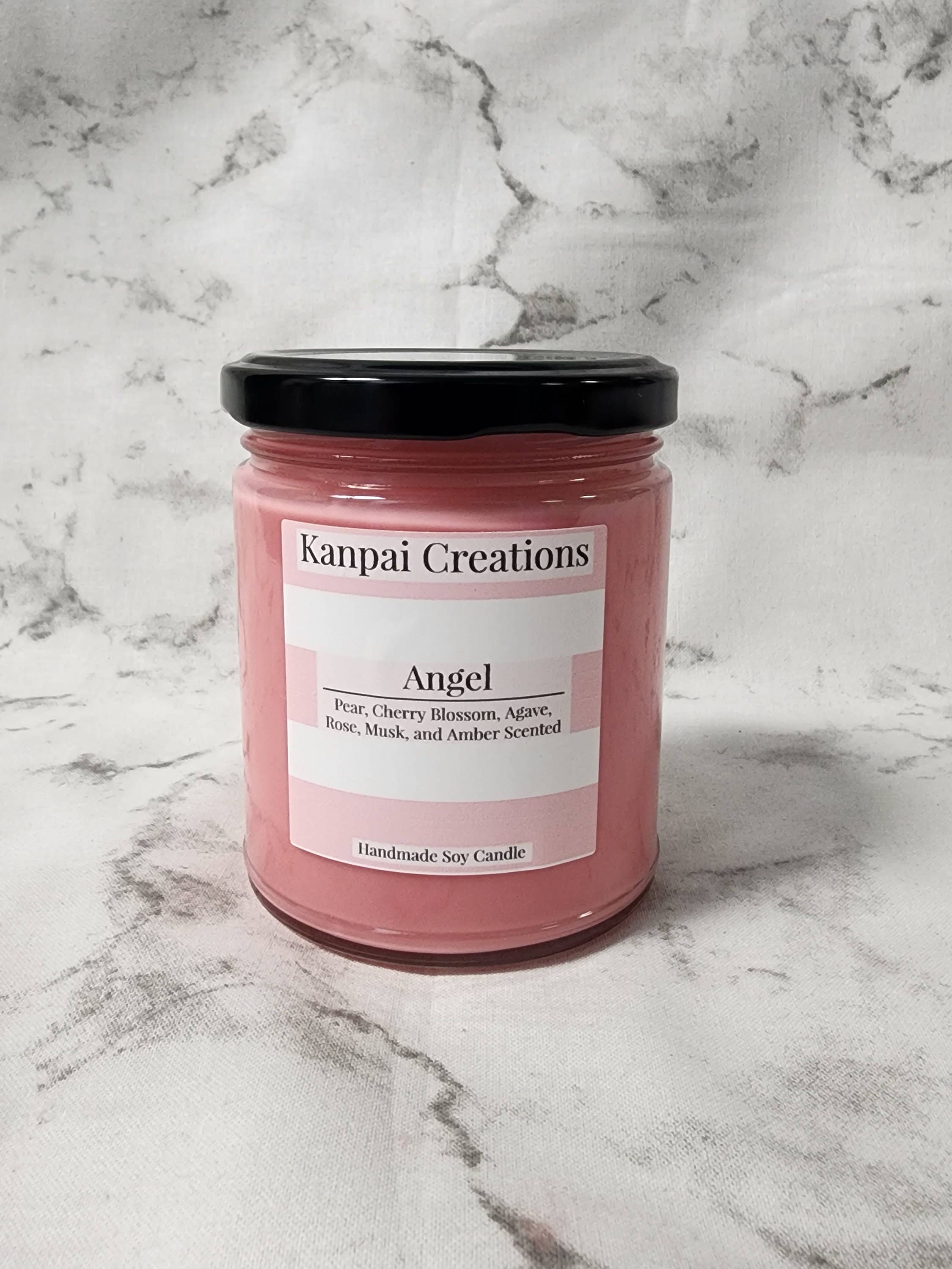 Kanpai Creations – Engroshandel Glaslys – Engel, pære, blomst, rose, moskus, rav duftlys