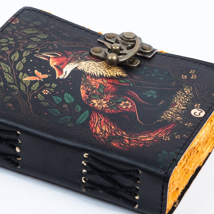 R K Handicrafts and Exporters - Wholesale Journal/Diary - Traveler Leather Journal Vintage Pages with Wolf Print