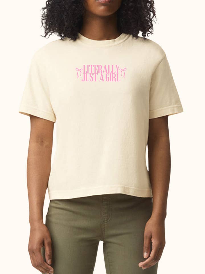 Literalmente Apenas Uma Rapariga Top Curto com Laço por atacado de SHOP GASCO