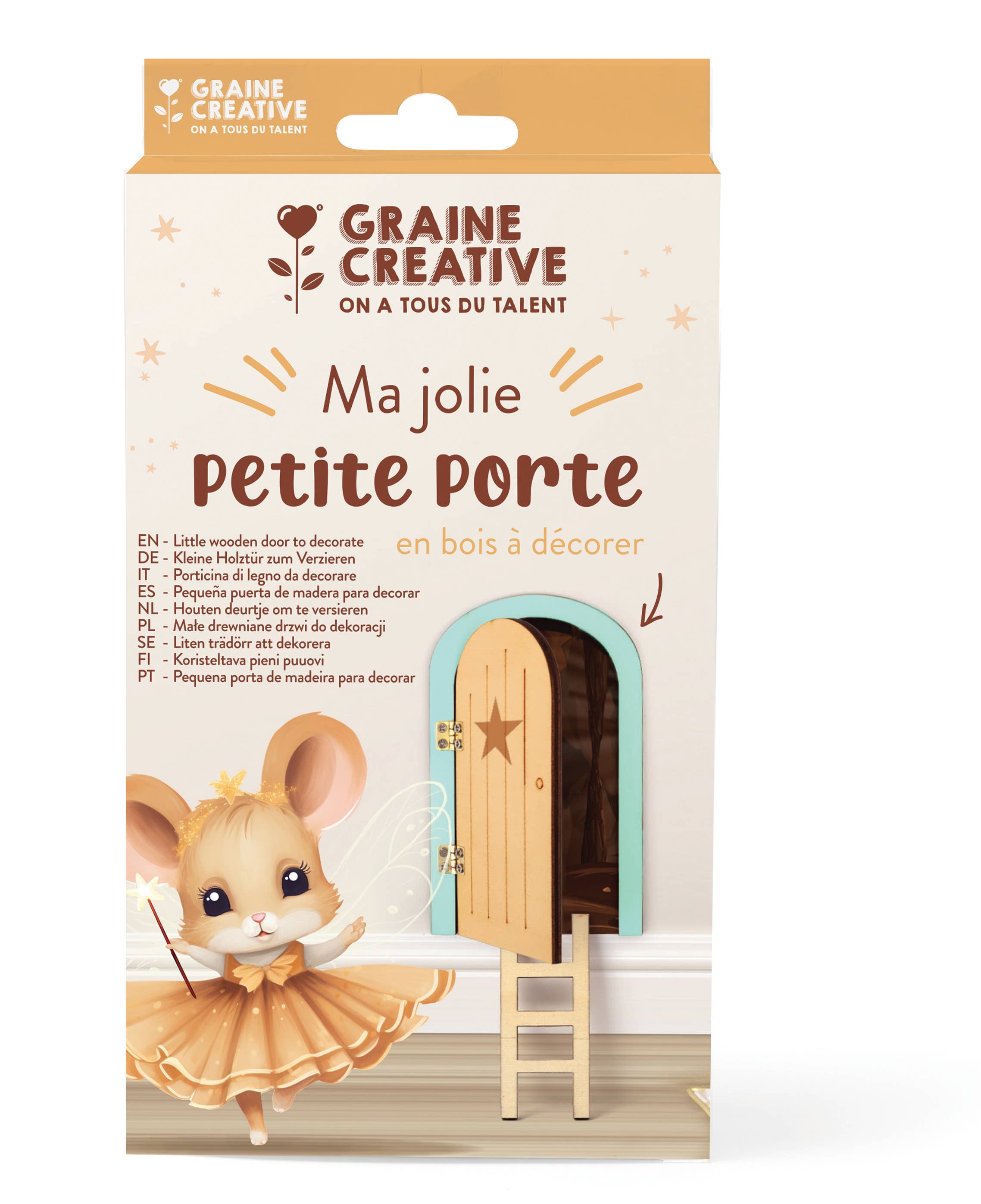 Graine Créative - Wholesale DIY Craft Kit - Kids - MY PRETTY LITTLE DOOR KIT FOR LITTLE MOUSE8