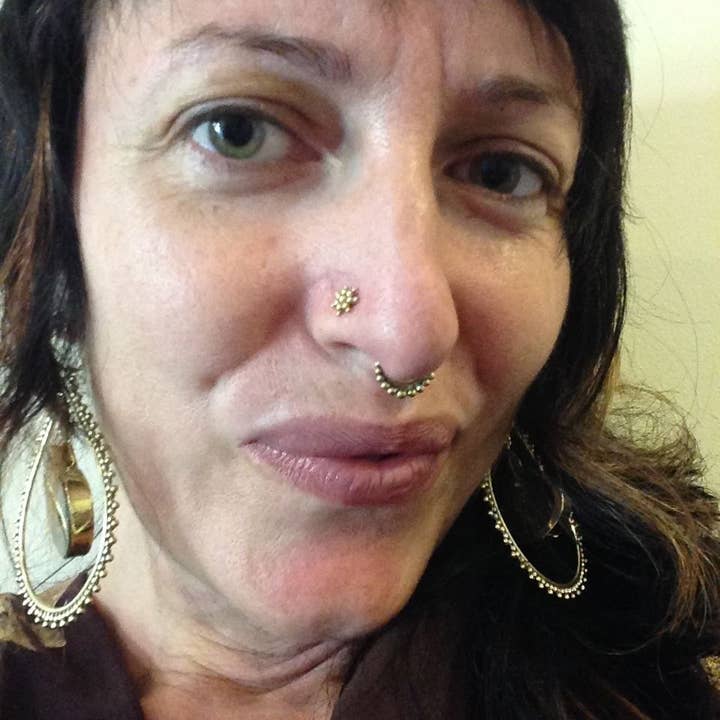 JAYA MOKSHA - Wholesale Nose Ring - Gold Plated Septum Ring / Gold Pierced Septum / Nose Ring6