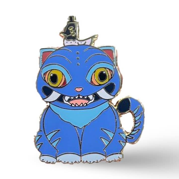 Derpy Tiger Kpop Dumon Hunter Enamel Pin for wholesale by Naytendo