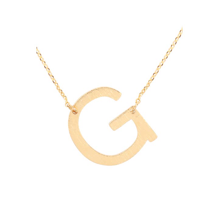 MYS Wholesale Inc - Wholesale Pendant/Charm Necklace - Initial Rough Finish Chain Necklace13