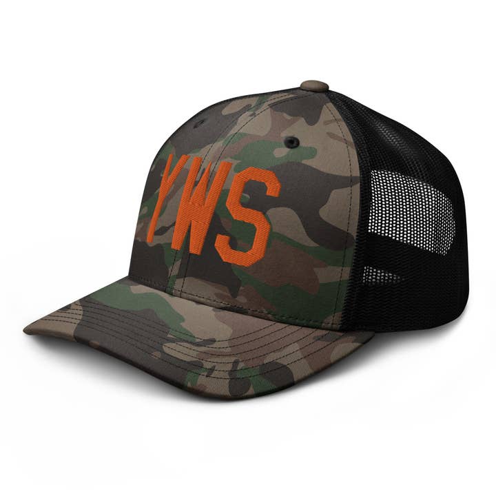 Casquette camouflage camionneur YWS Whistler Colombie-Britannique pour la vente par YHM Designs