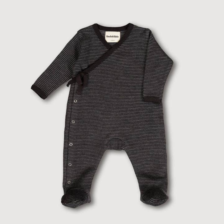 Cozy Kidz - Wholesale Jumpsuit - Baby - Ribbed Knit Wool Footie - 0-3 Months3