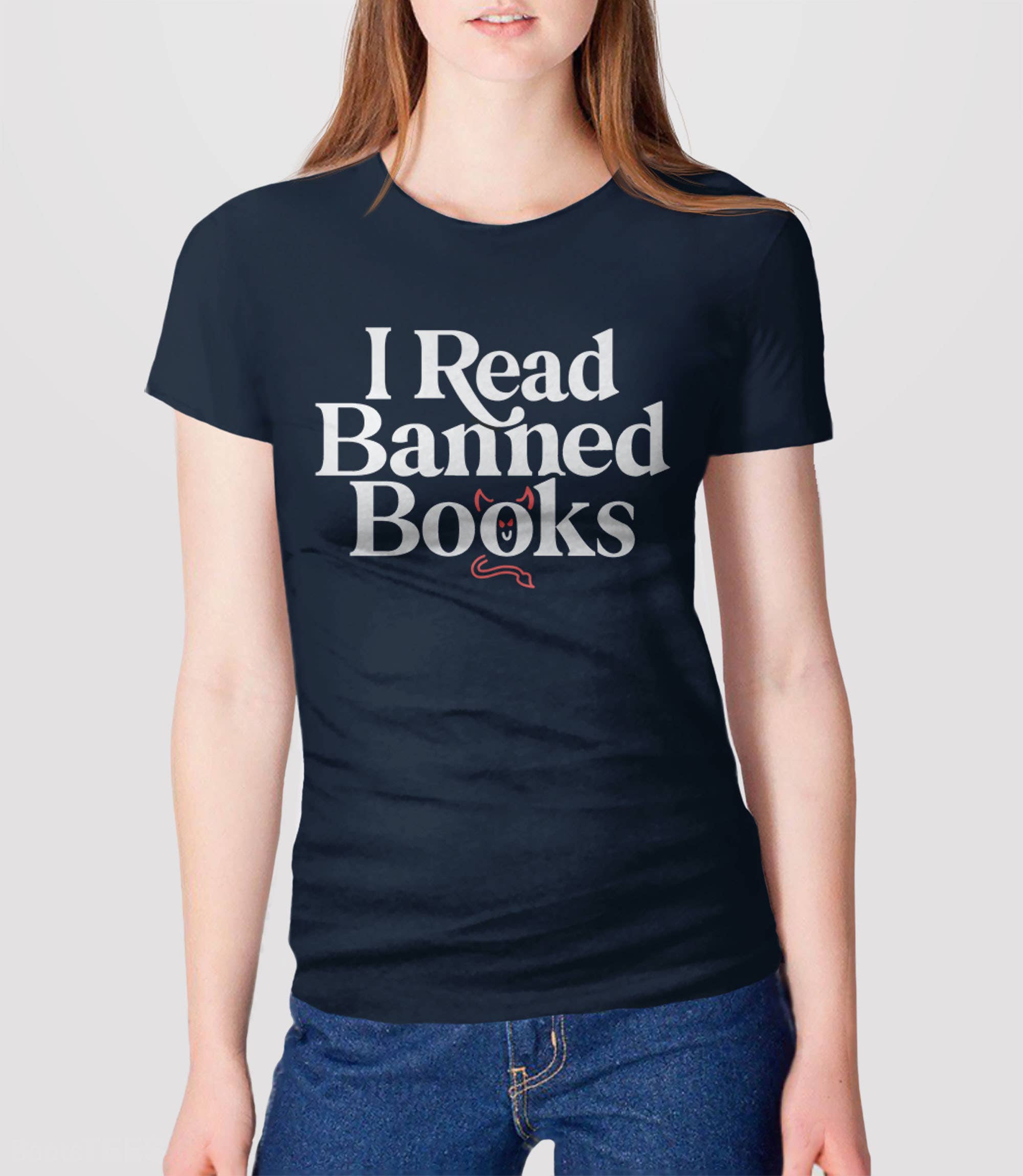 BootsTees - Wholesale Screen Printed T-Shirt - Unisex - I Read Banned Books T-Shirt, Reading Shirt with Quote2
