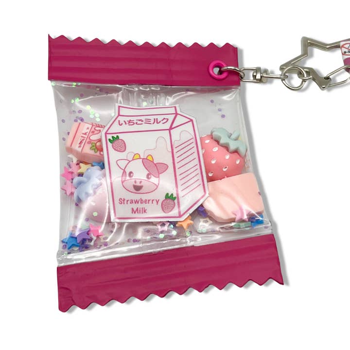 Geekish Gifts - Wholesale Keychain – Women's - Strawberry Milk Shaker Keychain