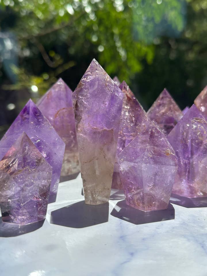 Brazilian Lavender Amethyst Tower | High-Grade Healing Crystal for Calm Christmas Crystal Gift Spiritual Home Décor for wholesale by Moon Rituals