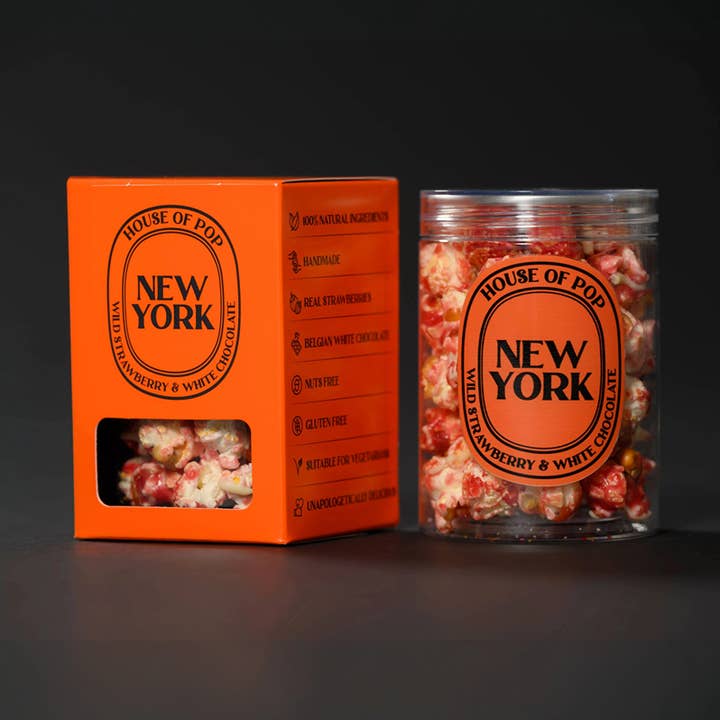 New York Artisan Popcorn (Wild Strawberry & White Chocolate) for wholesale by HOUSE OF POP