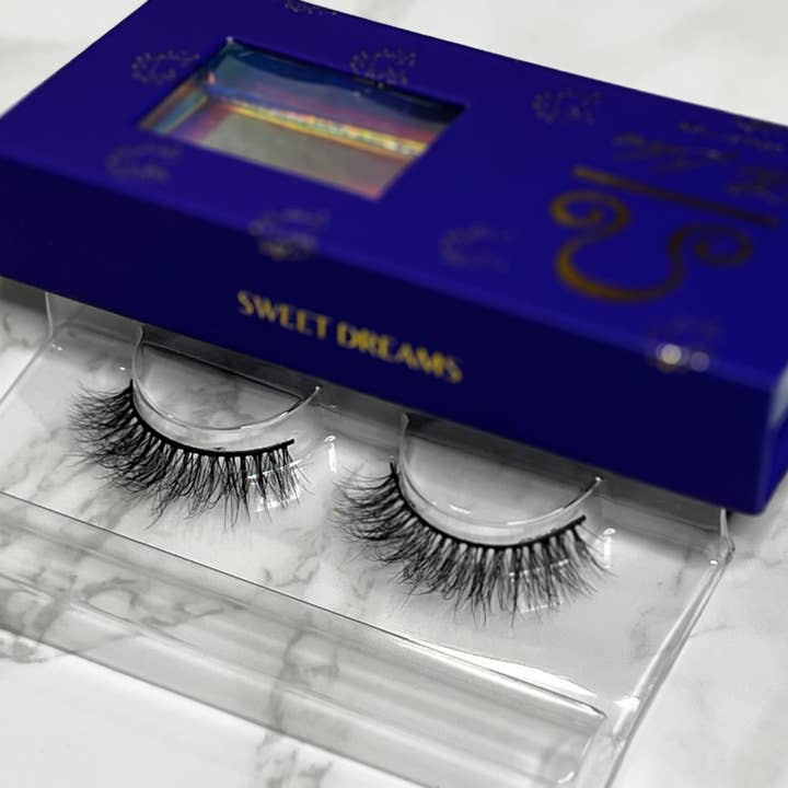 “Sweet Dreams” Vegan 5D Faux Mink Lashes for wholesale by Libra Lash & Lip Co.