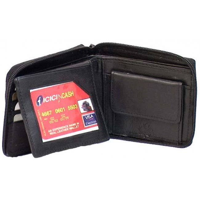 Genuine Leather Lambskin Zip Around Wallet # 4131 for wholesale by IGI CANADA