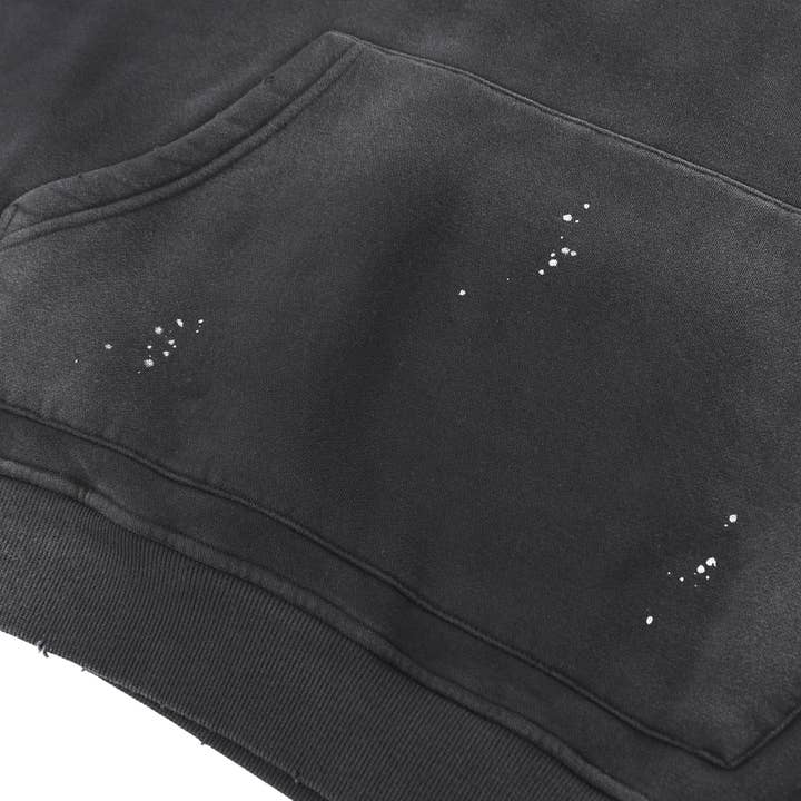 YUDAE - Wholesale Hoodie - Unisex - Vintage Washed Frayed Fleece Hoodie11