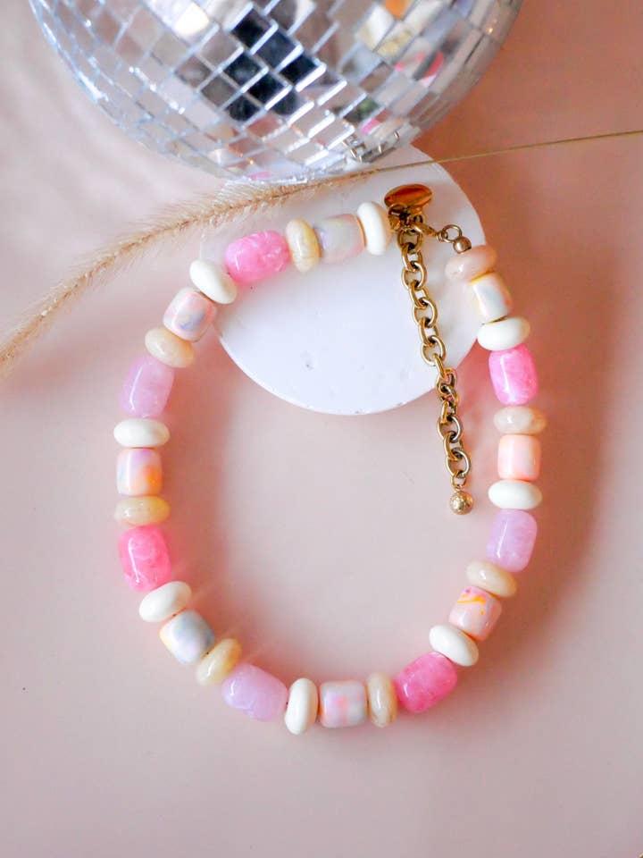 Collar Basil - Azeria - Perlas de vidrio para venta al por mayor de Azeria Création