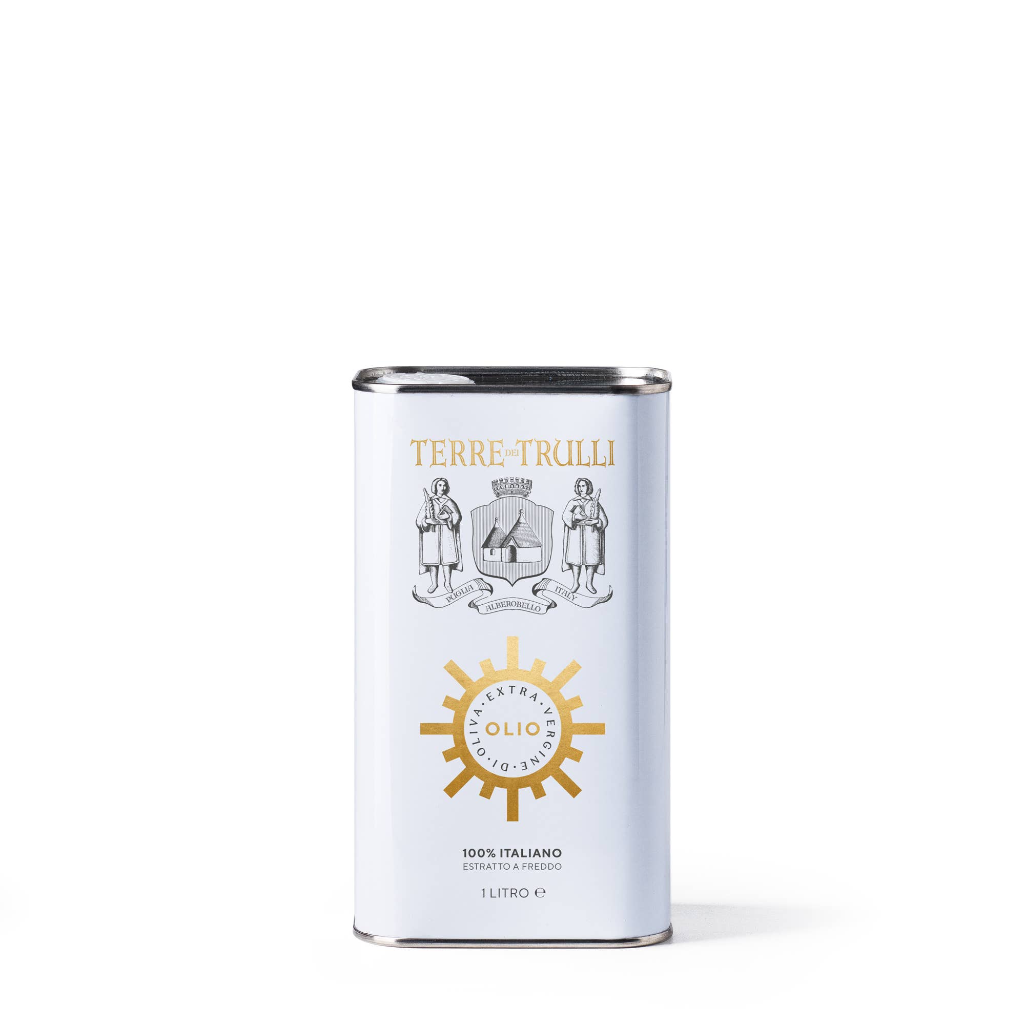 Terre dei Trulli - Vente Huile d'olive - Huile d'olive extra vierge italienne 1 L - Ostia con i Raggi1