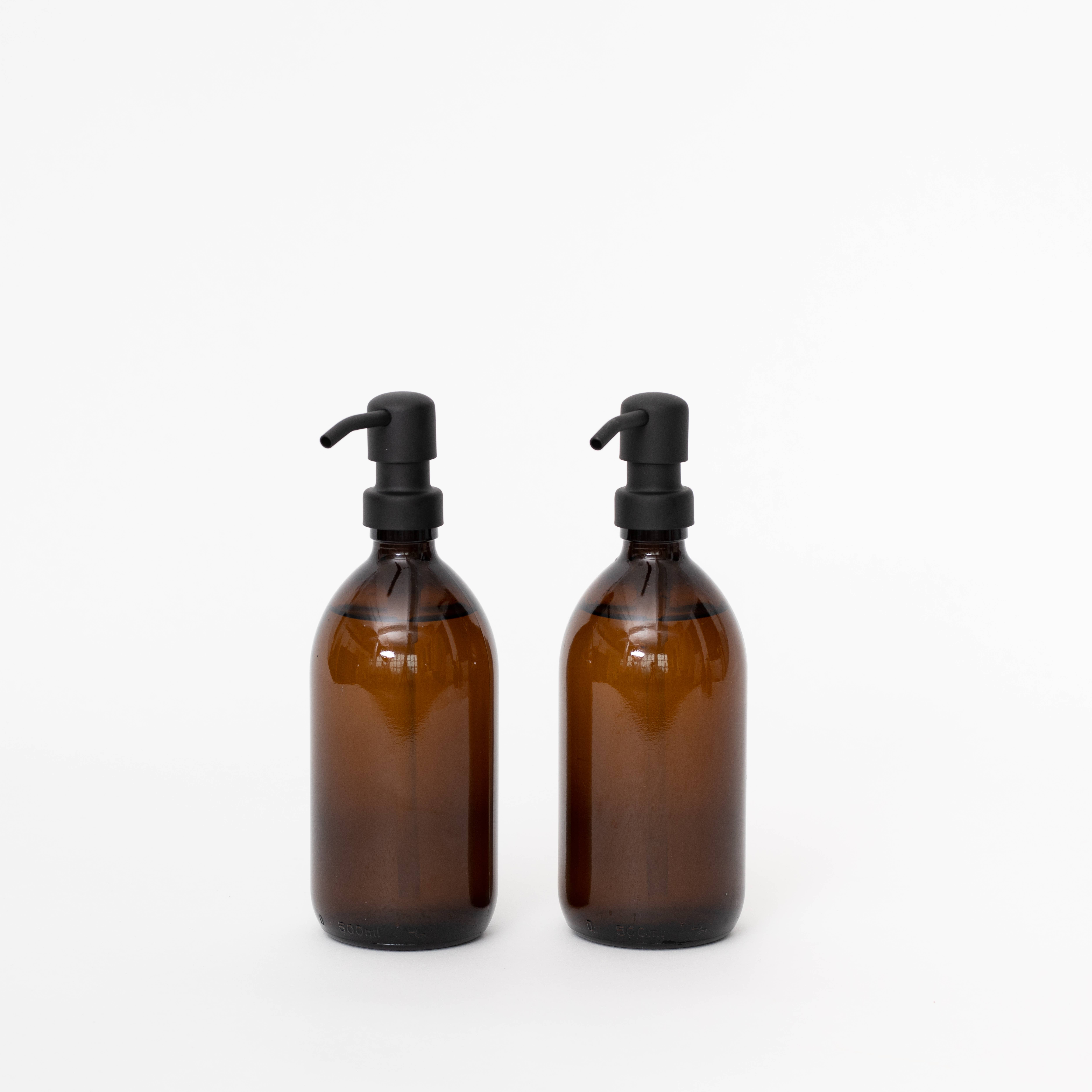 Otra-Vida – wholesale Soap dispenser – Amber Glass Bottles - 500ml2