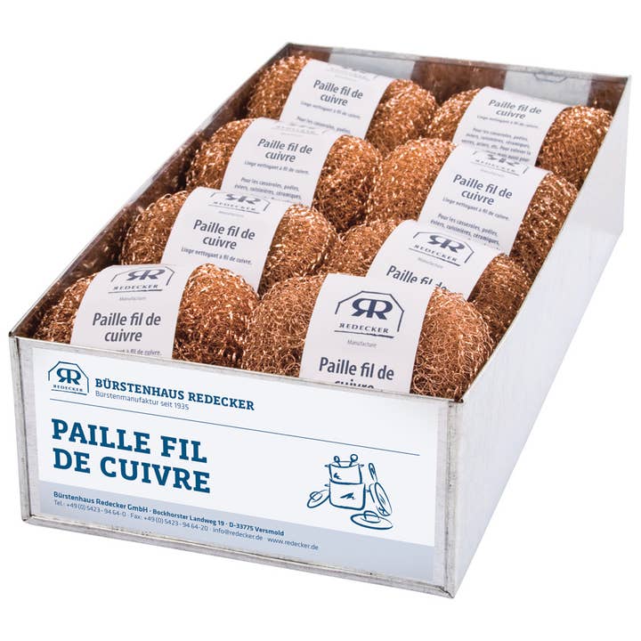 Redecker Copper Pot Scrubber 2PC 8/CDU French for wholesale by Port-Style Enterprises Inc.